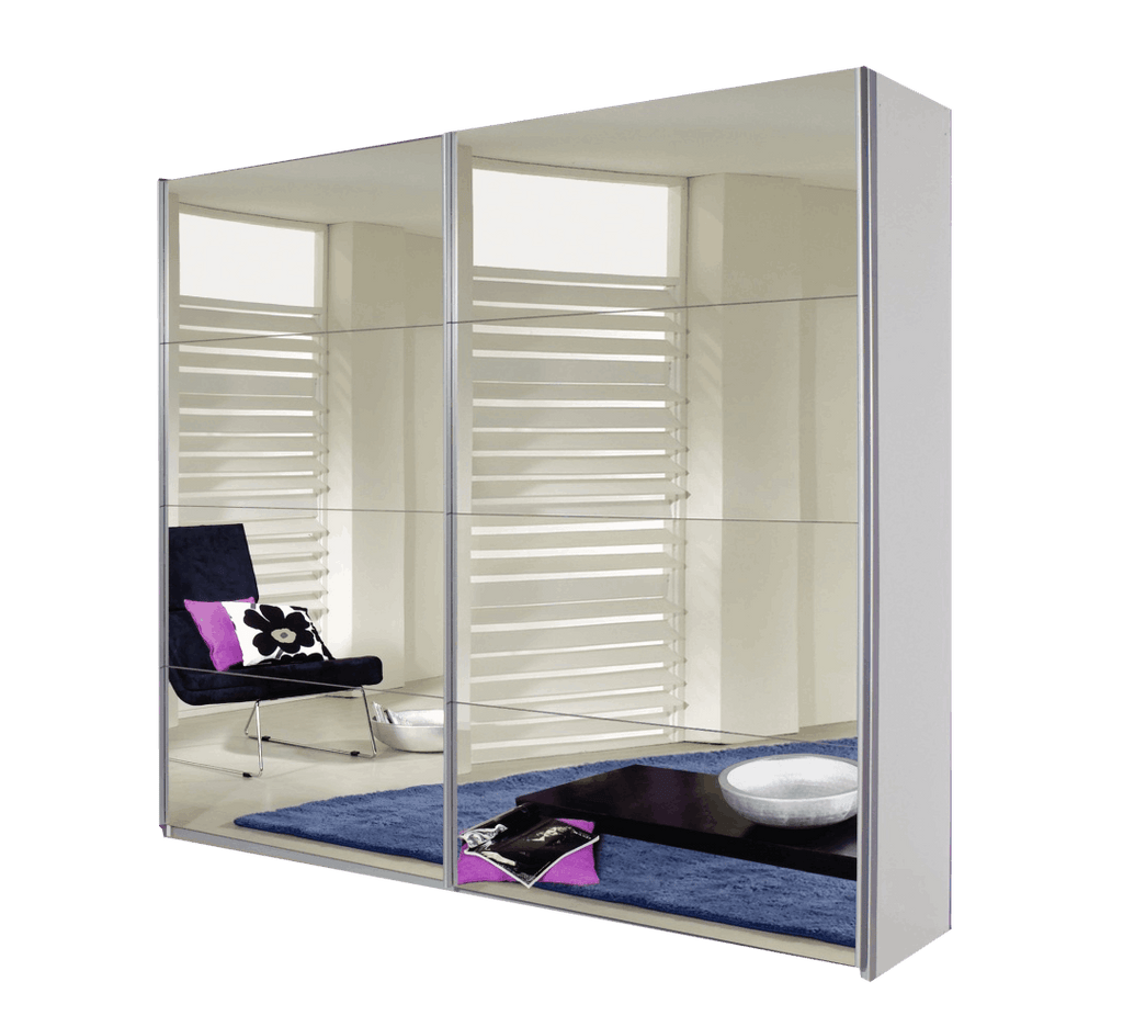Oakwood Rauch Quadra Full Mirror 2 Door Sliding Wardrobe