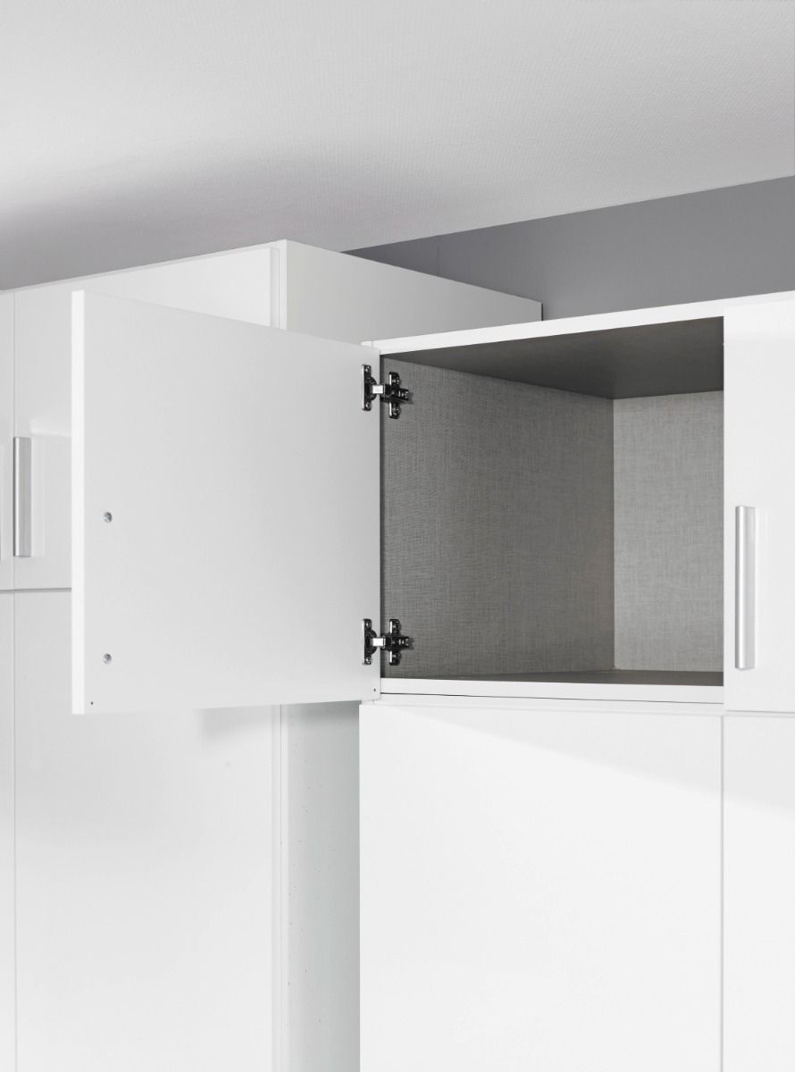 Oakwood Rauch Celle 4 door hinged combi wardrobe with top drawers - 249 Height