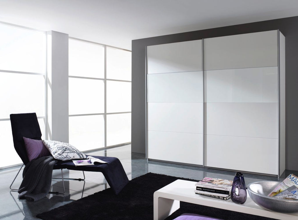 Oakwood Rauch Quadra Silk Grey 2 Gliding Door Wardrobe