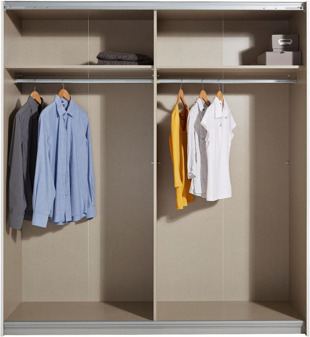 Oakwood Rauch Subito Alpine white & Mirror 2 Sliding Door Wardrobe