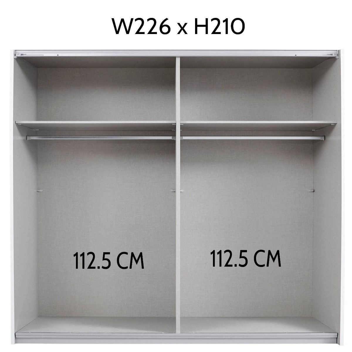 Oakwood Rauch Alegro Sliding Door German Wardrobe