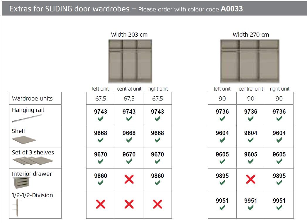 Oakwood Rauch Kulmbach Glass & Mirror 3 Sliding Door Wardrobe