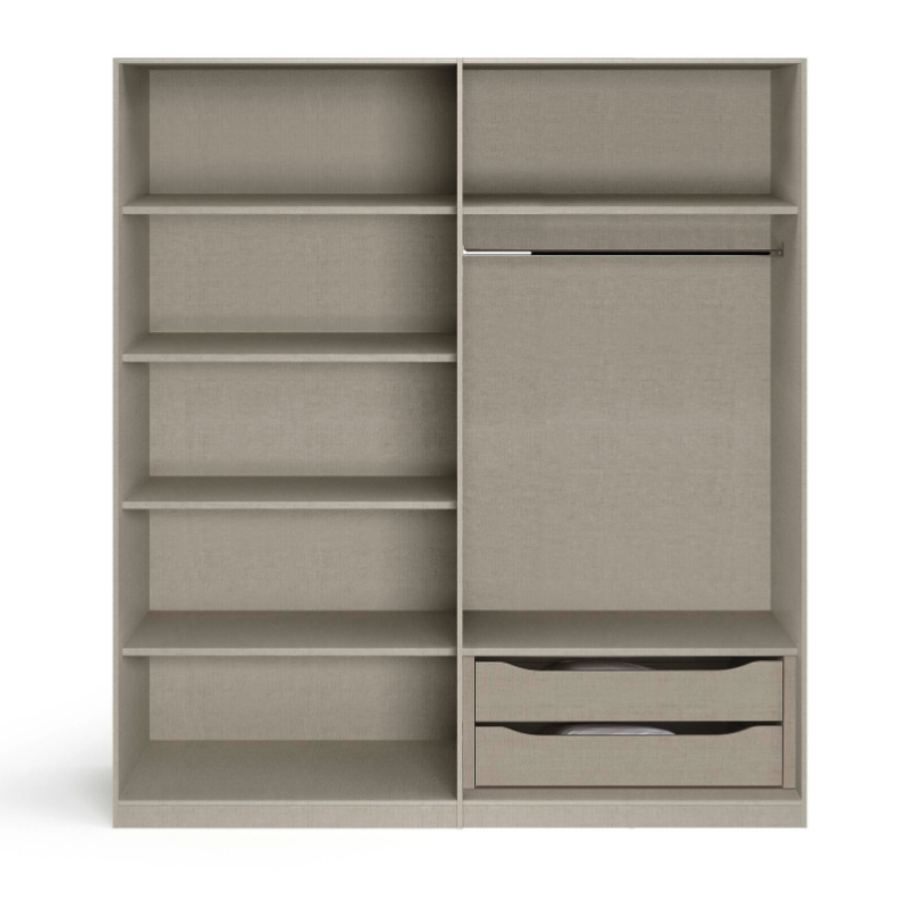 Oakwood Rauch Stuttgart 4 Hinged Door Wardrobe With Interior Drawers W181 x H210