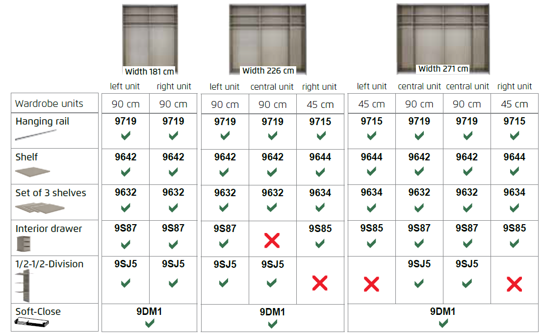 Oakwood Miramar Quest Type 4 White Glass Front Sliding Door Wardrobe