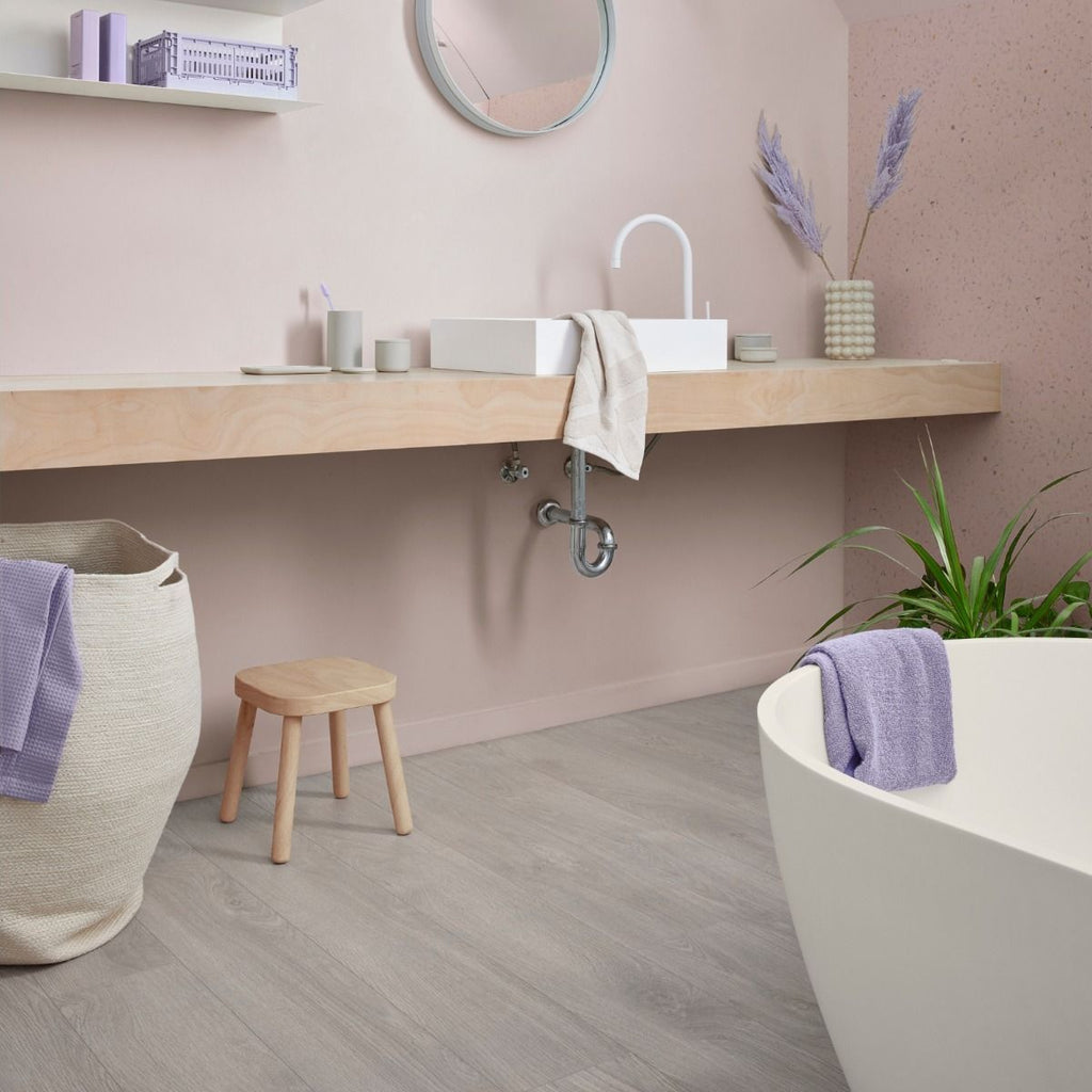 Oakwood Berry Alloc Ocean 8 V4 Laminate Flooring Jazz Light Grey