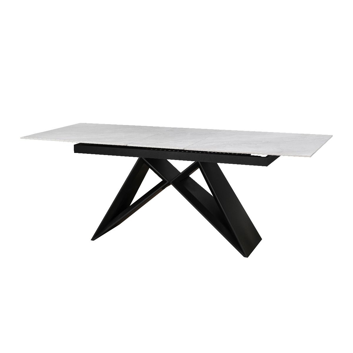 Oakwood Triesta Ceramic Pearla Grey 160/200 Extending Dining Table Set