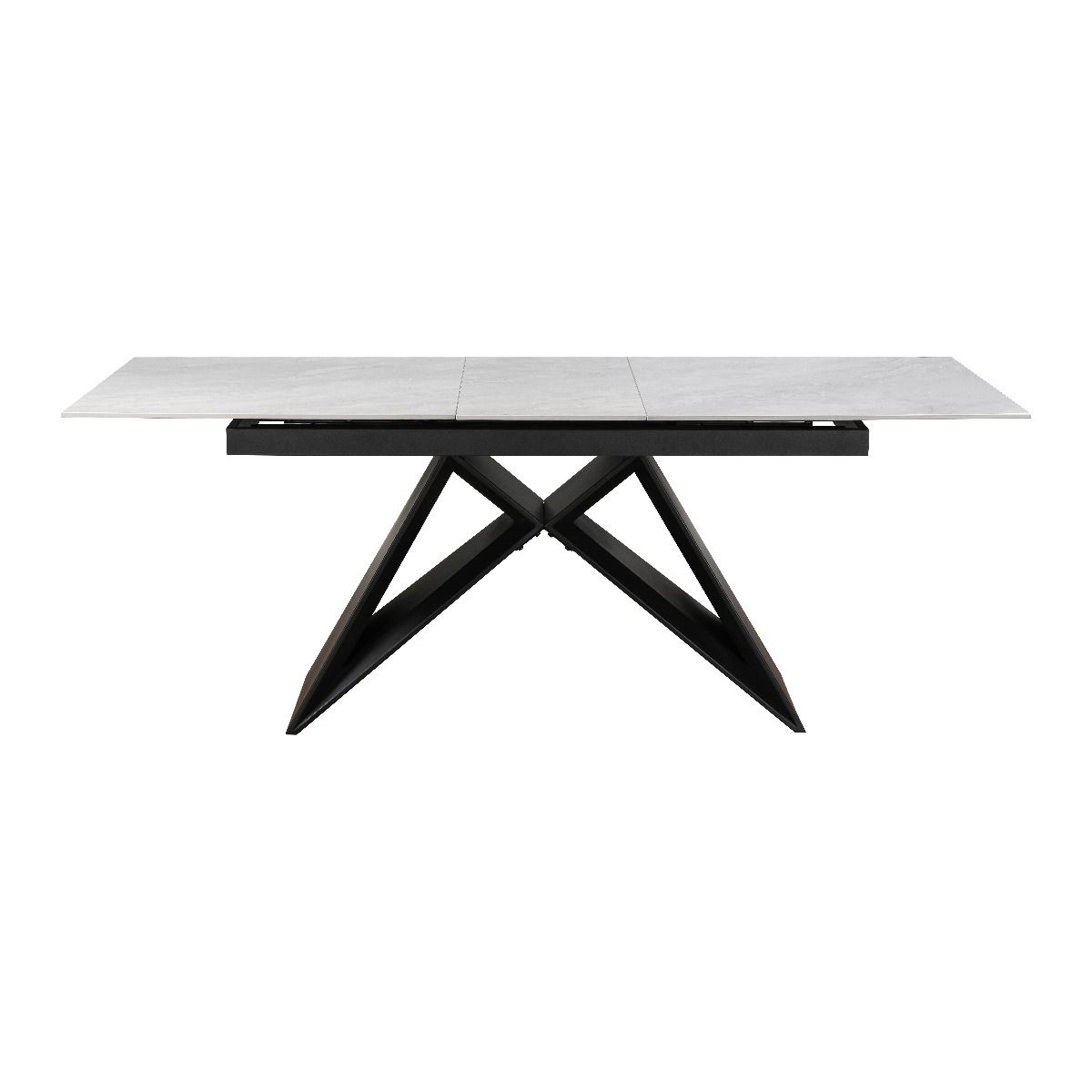 Oakwood Triesta Ceramic Pearla Grey 160/200 Extending Dining Table Set
