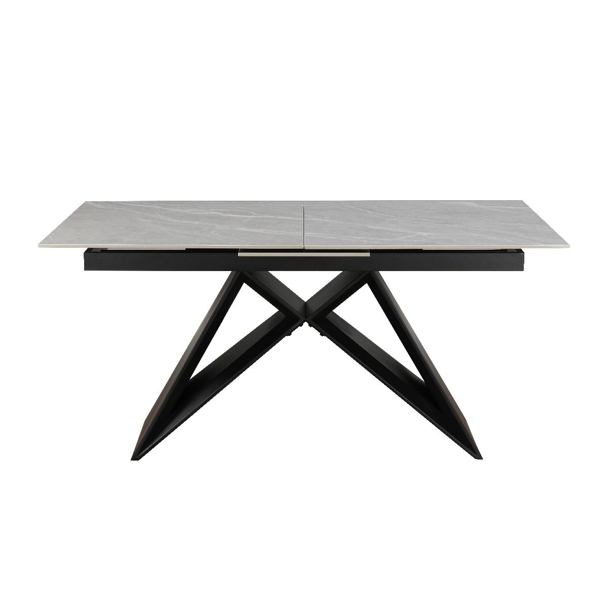 Oakwood Triesta Ceramic Argento Grey 160/200 Extending Dining Table Set