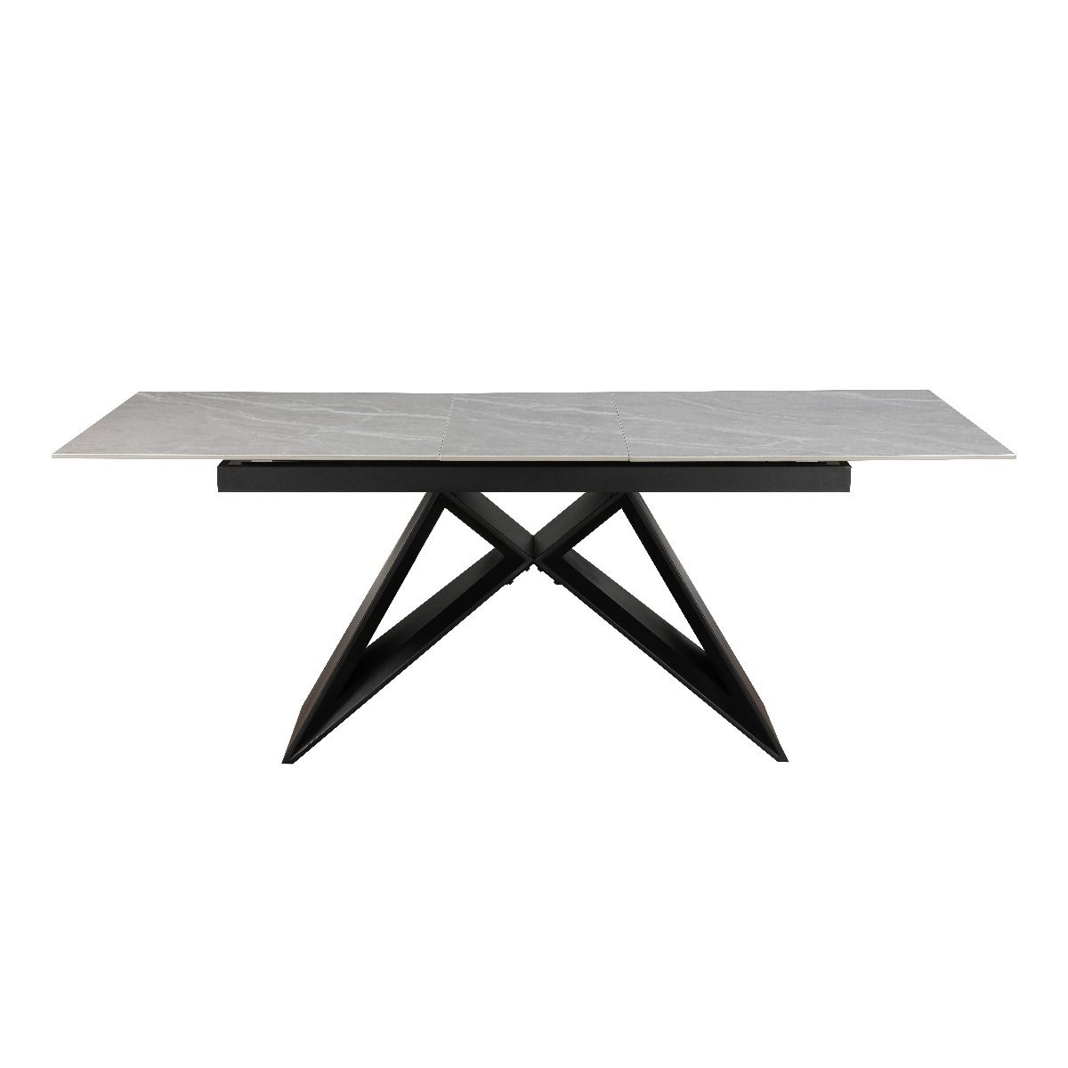 Oakwood Triesta Ceramic Argento Grey 160/200 Extending Dining Table Set