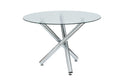 Oakwood Cansas Round Dining Table - Glass