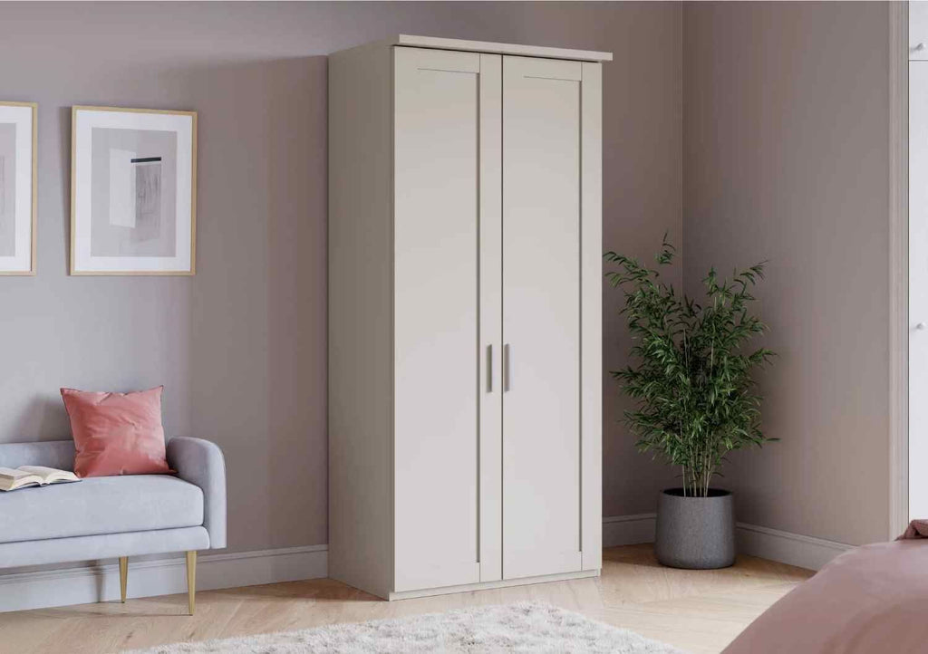 Oakwood Wiemann Cambridge Mirrored 2 Door Hinged Wardrobe With Cornice