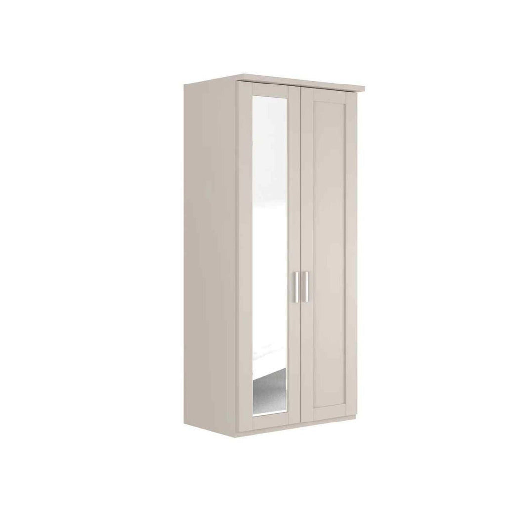 Oakwood Wiemann Cambridge Mirrored 2 Door Hinged Wardrobe With Cornice