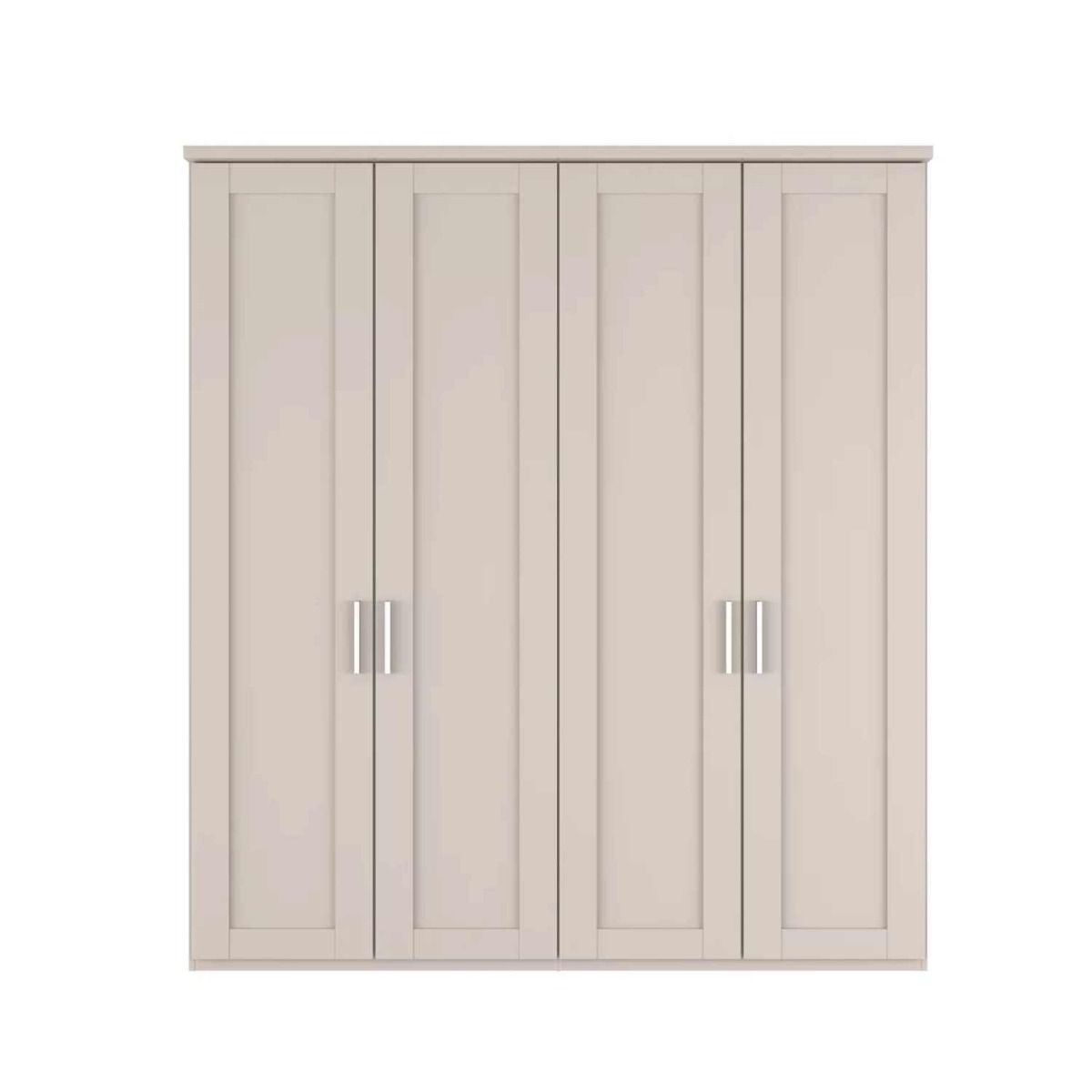 Oakwood Wiemann Cambridge Mirrored 4 Door Hinged Wardrobe With Cornice