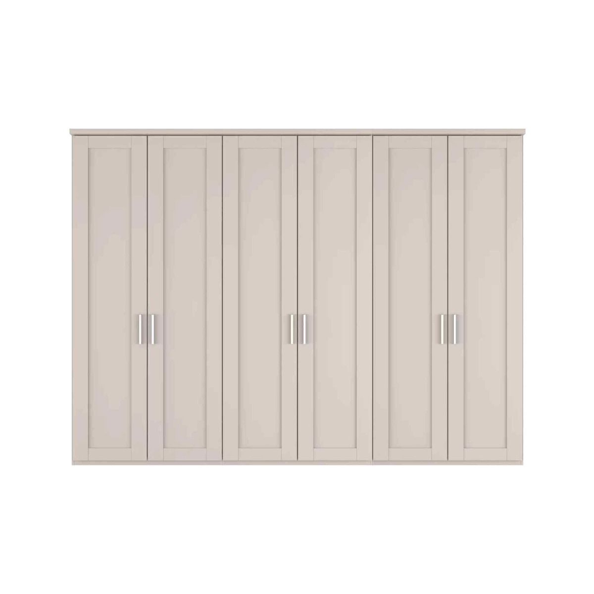 Oakwood Wiemann Cambridge Mirrored 6 Door Hinged Wardrobe With Cornice