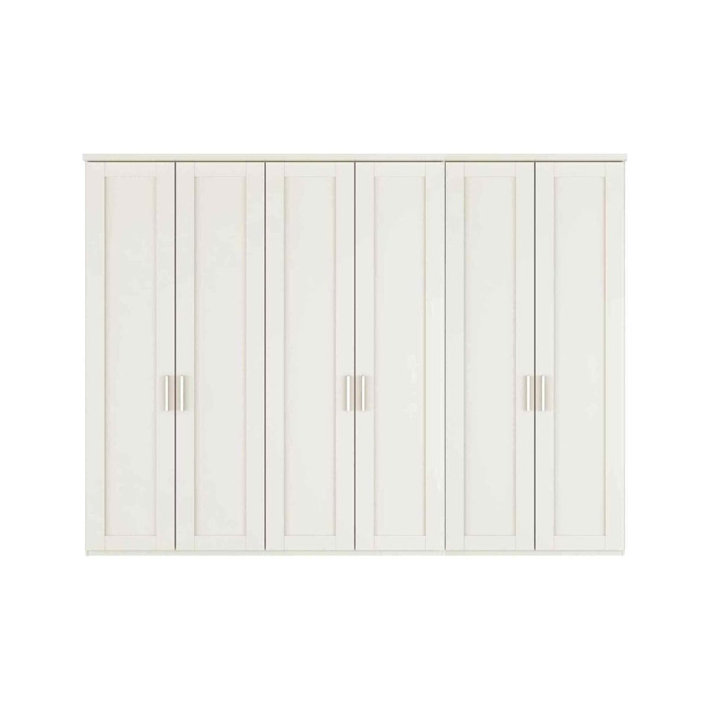 Oakwood Wiemann Cambridge Mirrored 6 Door Hinged Wardrobe With Cornice