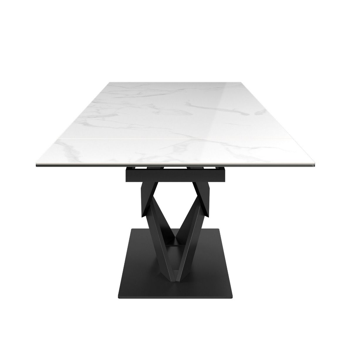 Oakwood Kairo White Ceramic Extending Dining Table 160 - 240cm