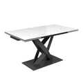 Oakwood Kairo White Ceramic Extending Dining Table 160 - 240cm