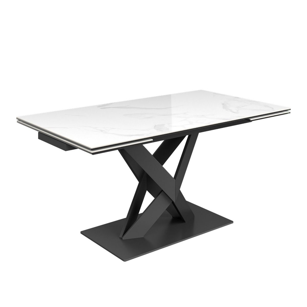 Oakwood Kairo White Ceramic Extending Dining Table 160 - 240cm