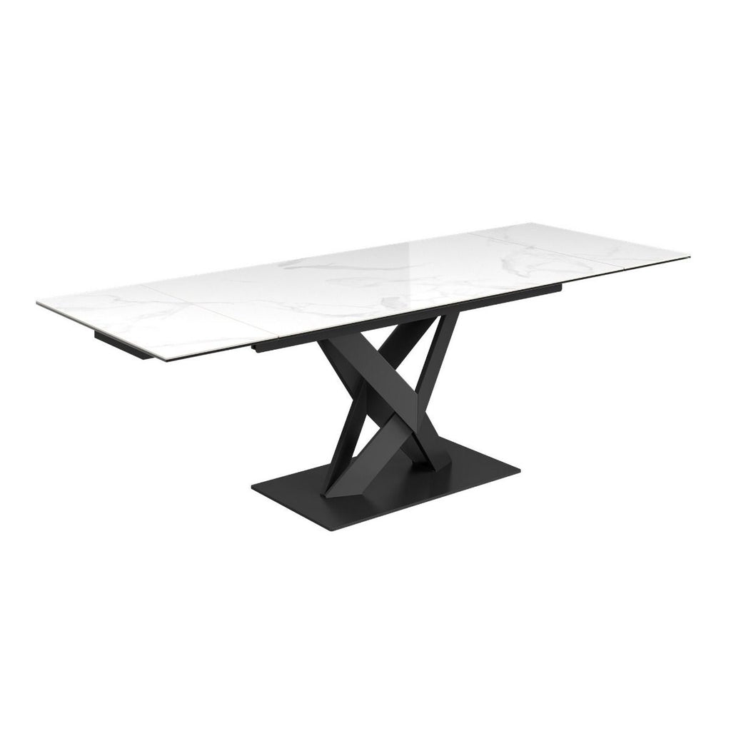 Oakwood Kairo White Ceramic Extending Dining Table 160 - 240cm