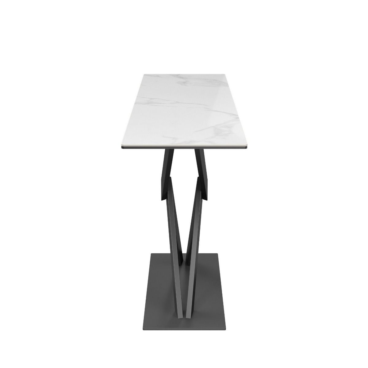 Oakwood Kairo White Gloss Ceramic Console Table
