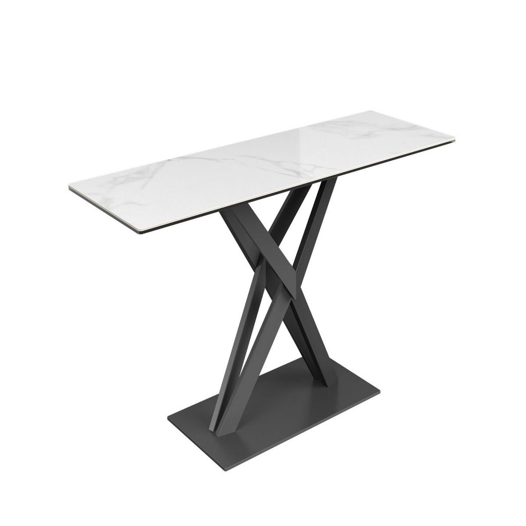 Oakwood Kairo White Gloss Ceramic Console Table