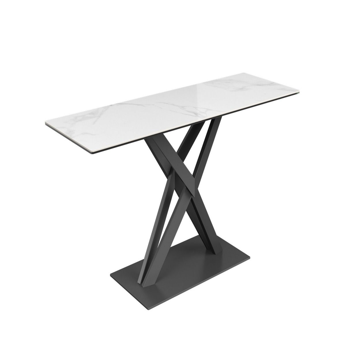 Oakwood Kairo White Gloss Ceramic Console Table