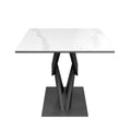 Oakwood Kairo White Gloss Ceramic Side Table