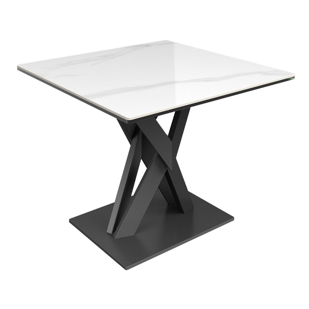 Oakwood Kairo White Gloss Ceramic Side Table