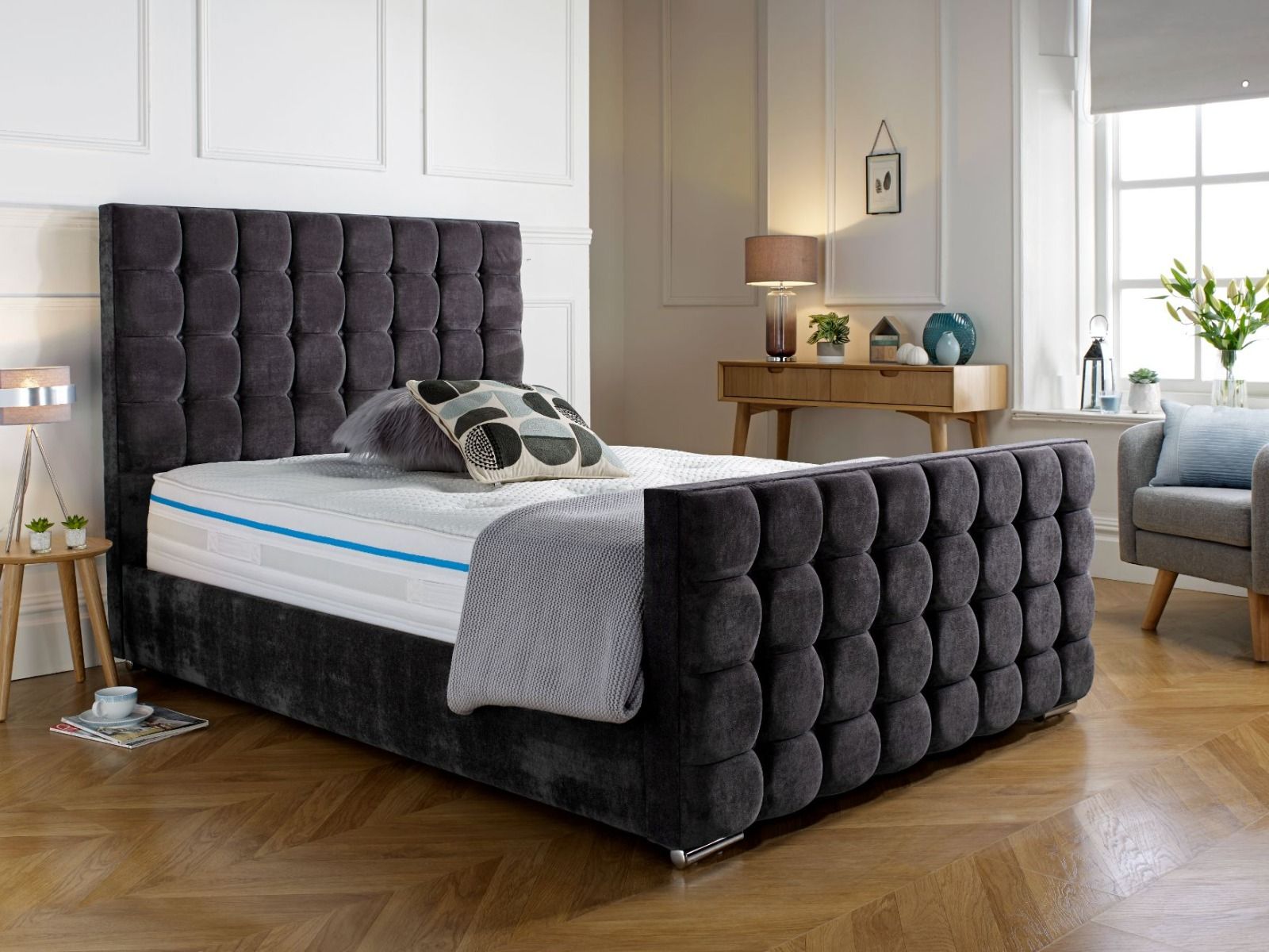 Oakwood Kensington Fabric Upholstered Bed Frame