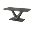 Oakwood Aurelian Ceramic Extending Dining Table In Grey - 180-220cm