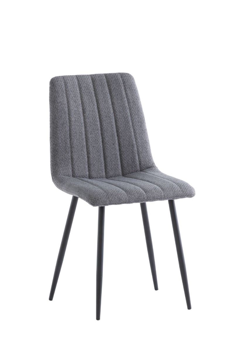 Oakwood 4 x Zara Fabric Dining Chair - Grey