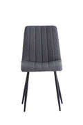 Oakwood 4 x Zara Fabric Dining Chair - Grey