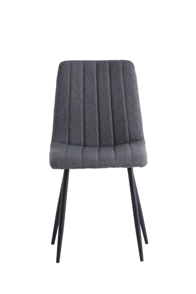 Oakwood 4 x Zara Fabric Dining Chair - Grey