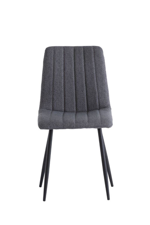 Oakwood 4 x Zara Fabric Dining Chair - Grey