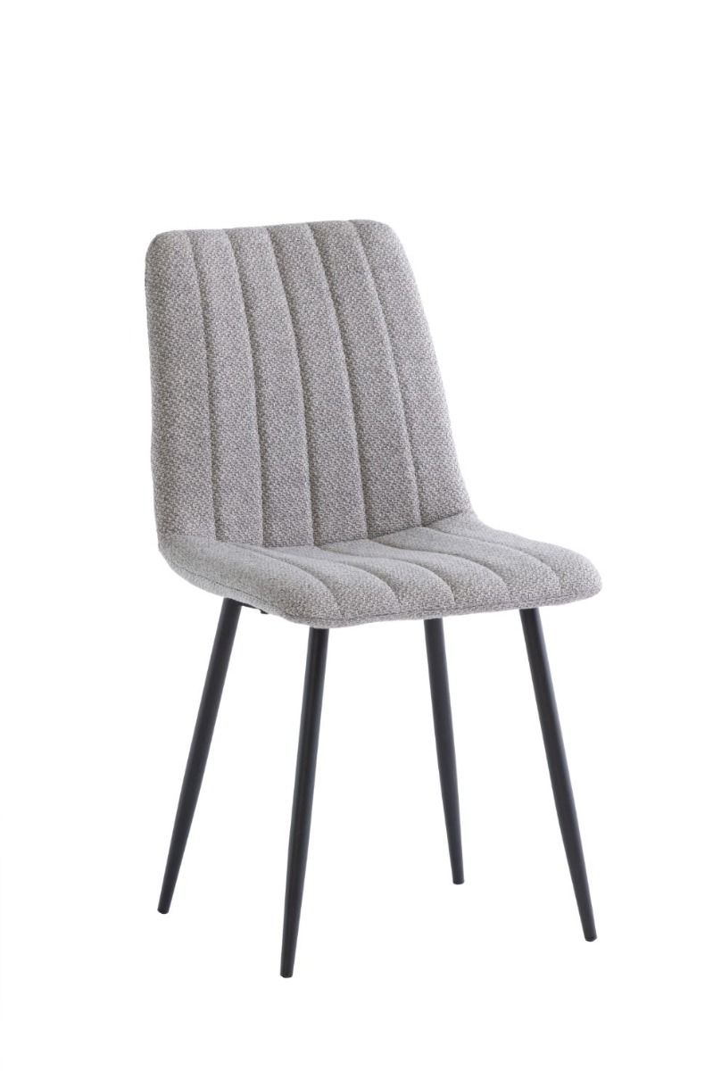 Oakwood 4 x Zara Fabric Dining Chair - Silver