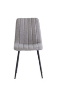 Oakwood 4 x Zara Fabric Dining Chair - Silver