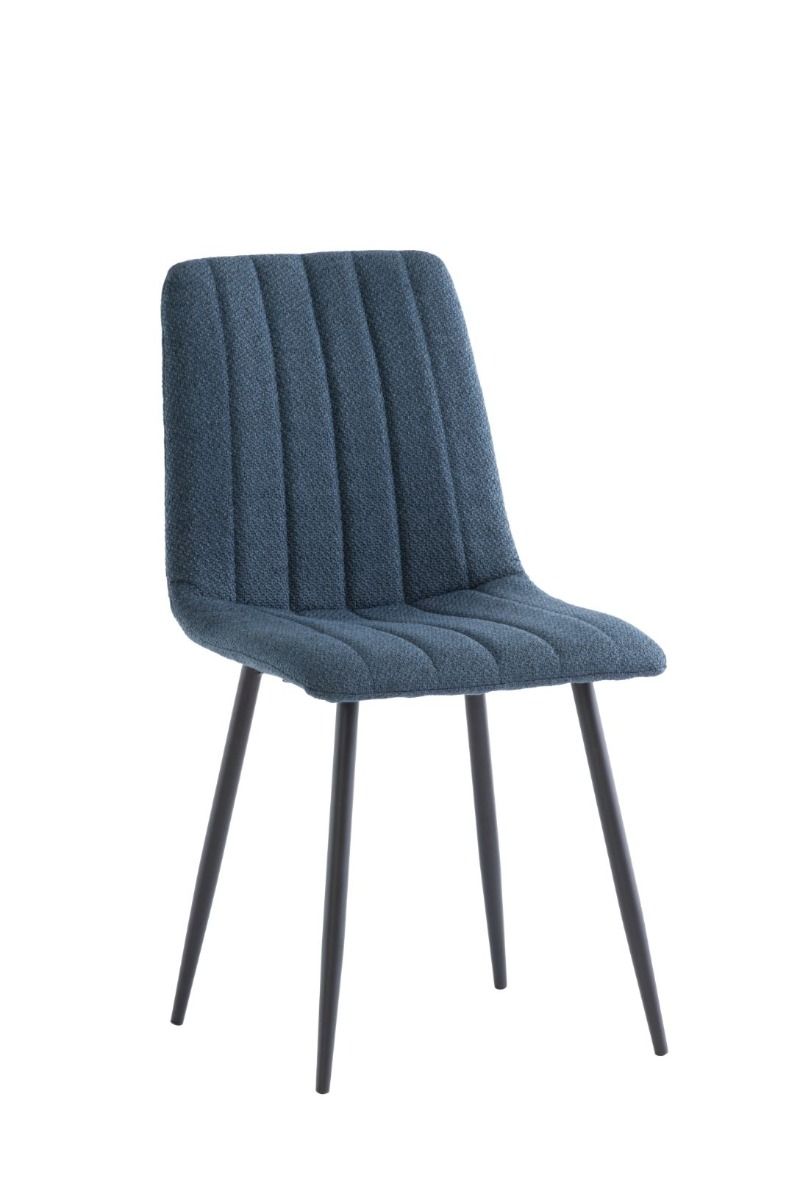 Oakwood 4 x Zara Fabric Dining Chair - Blue
