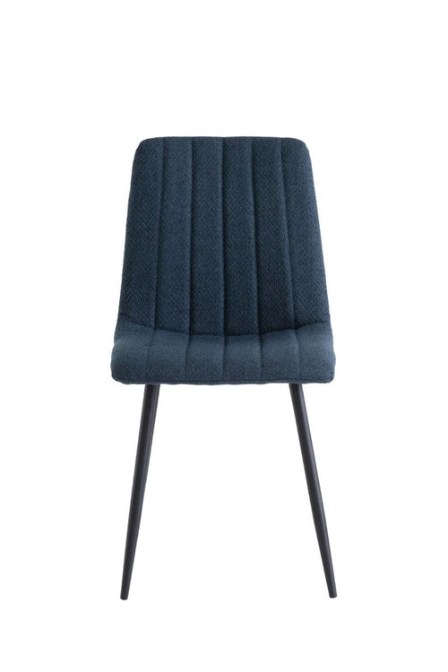 Oakwood 4 x Zara Fabric Dining Chair - Blue