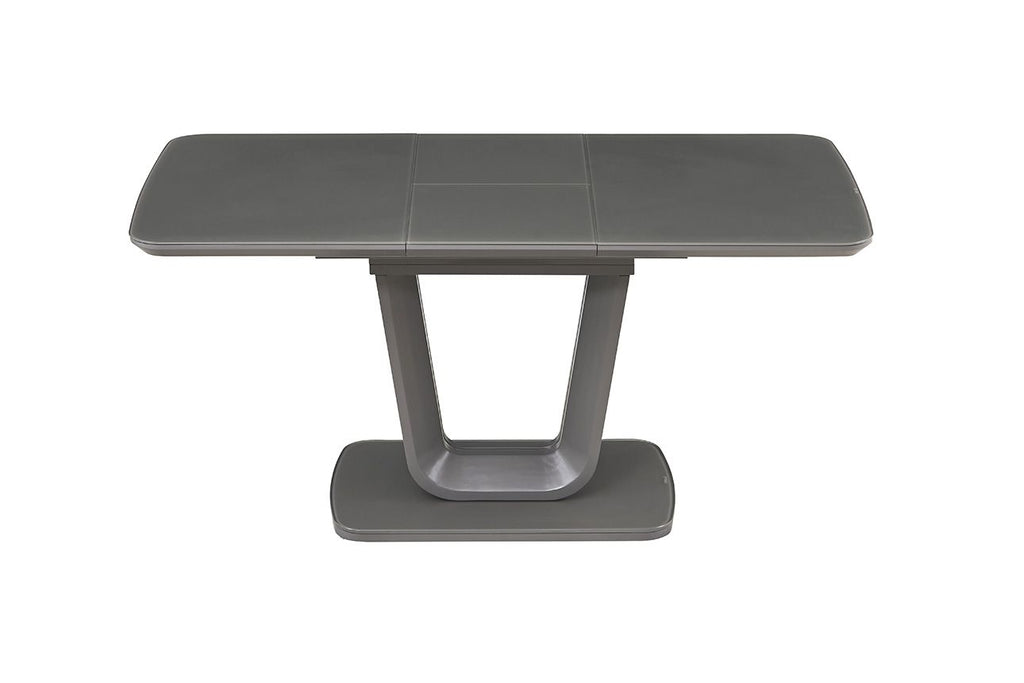 Oakwood Vida Living Lazzaro 160cm Ext Graphite Matt Dining Table 4 Chairs