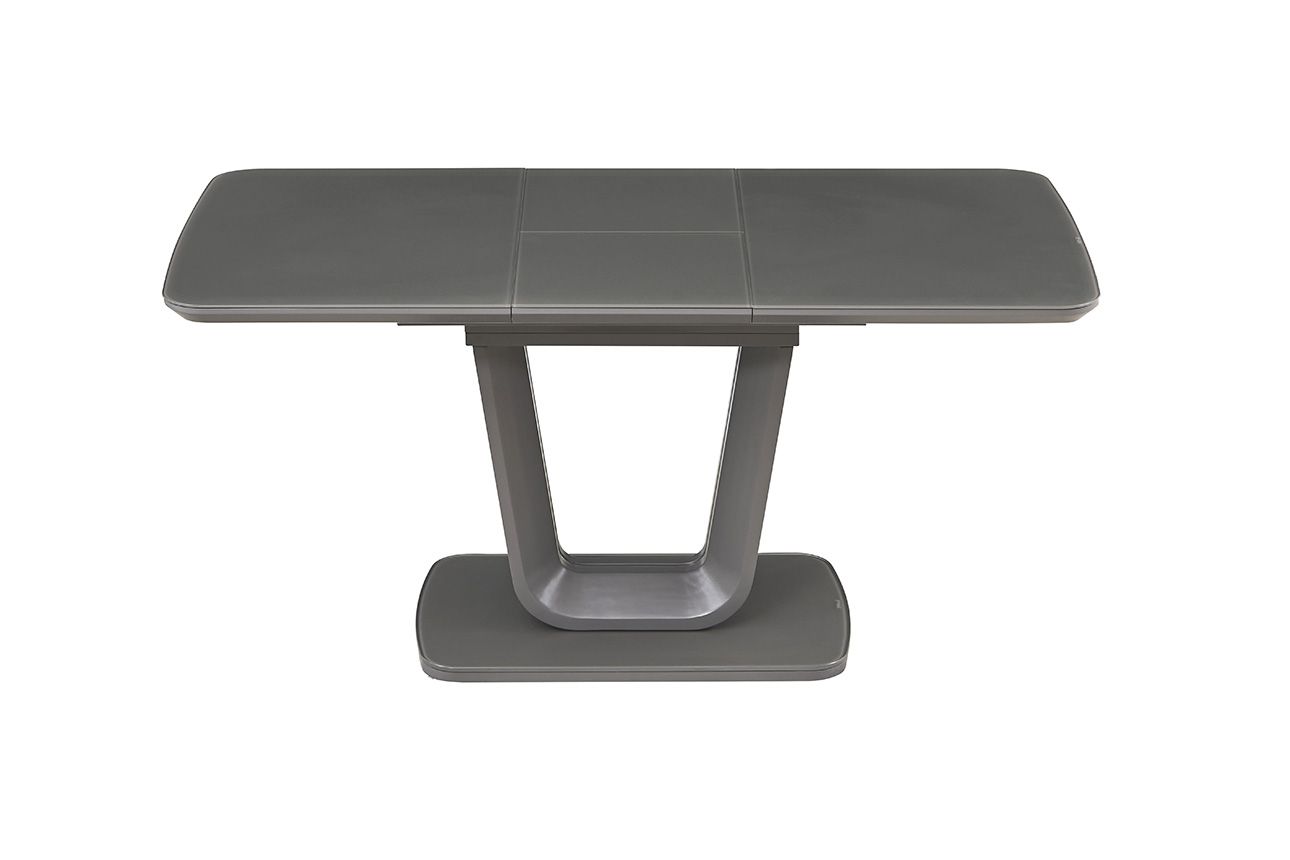 Oakwood Vida Living Lazzaro 120cm Ext Graphite Matt Dining Table 4 Chairs