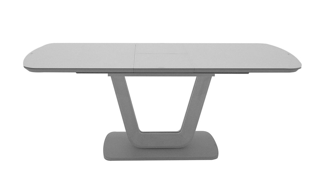 Oakwood Vida Living Lazzaro 160cm Ext Light Grey Matt Dining Table