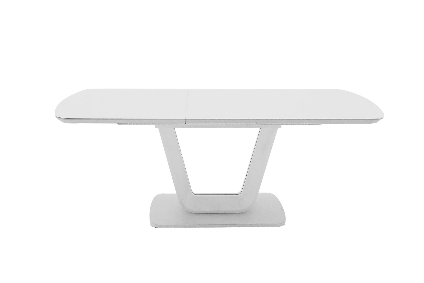 Oakwood Vida Living Lazzaro 160cm Ext White High Gloss Dining Table