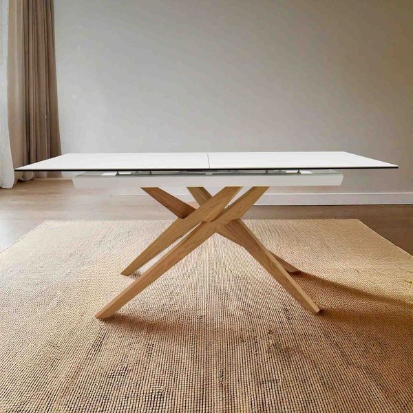 Oakwood Argo Ceramic Extending Table Set