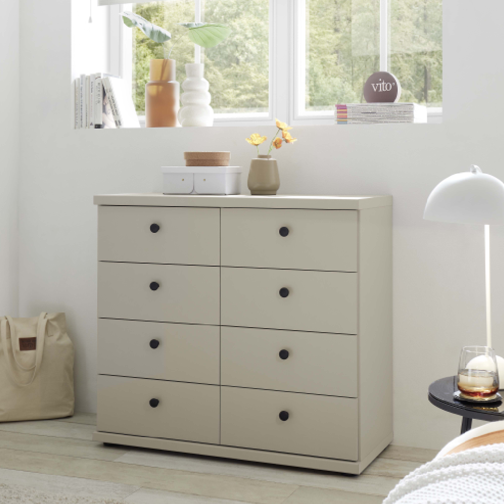 Oakwood Wiemann Linate Hinged Door Mirrored Wardrobe with Cornice