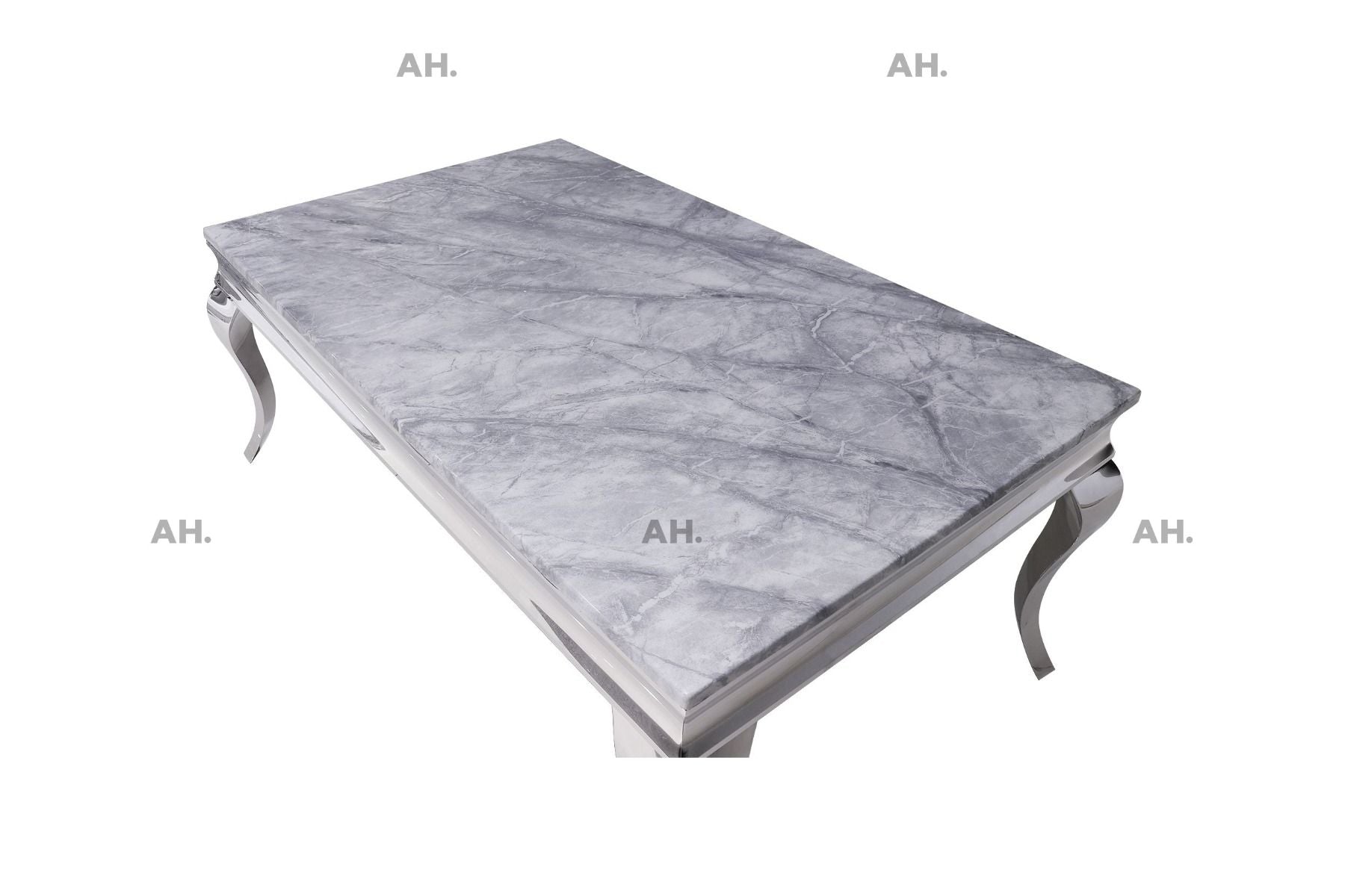 Oakwood Liyana 1.8M Grey Marble Top Dining Table with Liyana Chairs