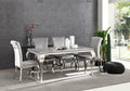 Oakwood Liyana 1.8M Grey Marble Top Dining Table with Liyana Chairs