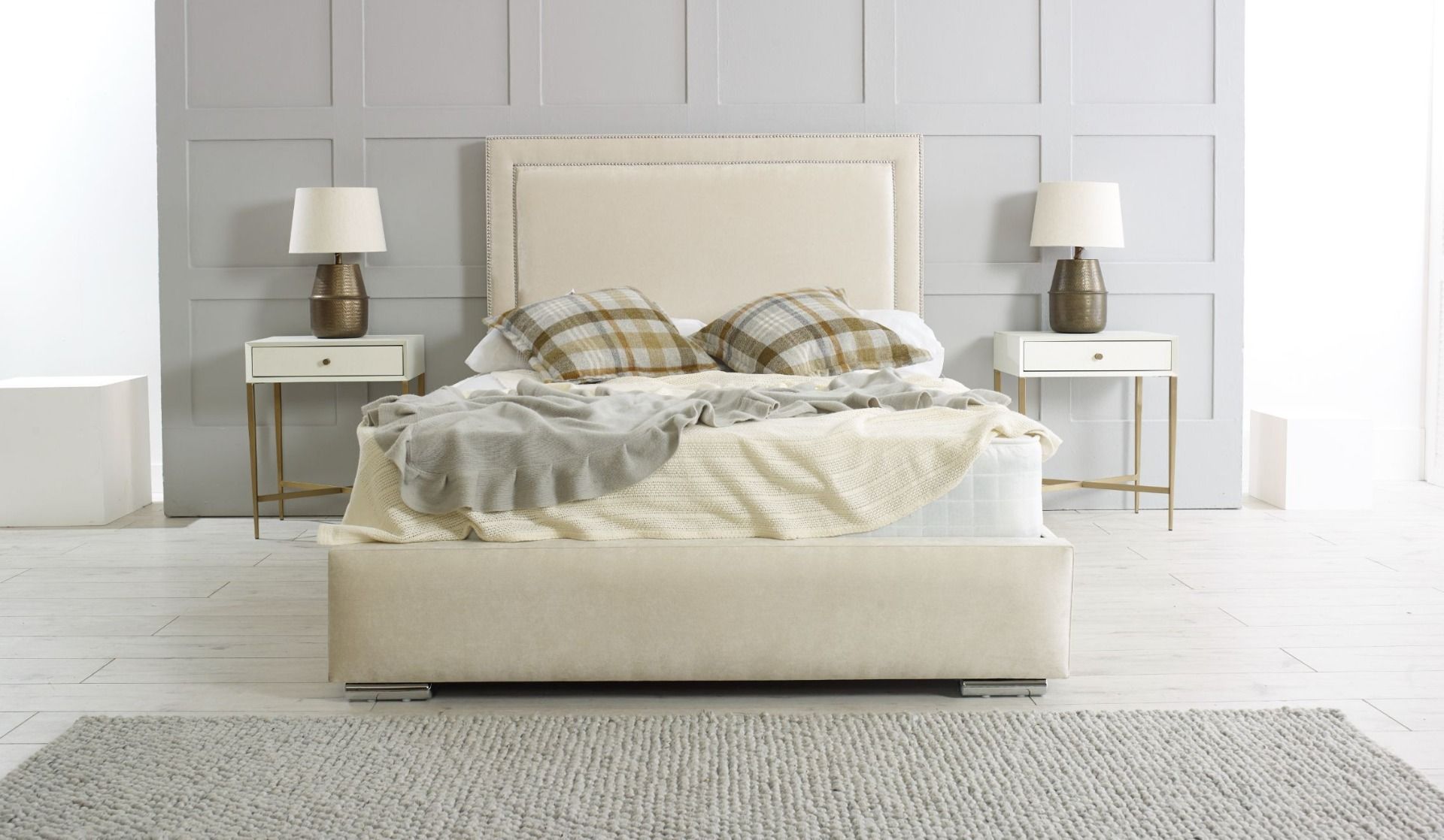 Oakwood Vienna Fabric Upholstered Bed Frame