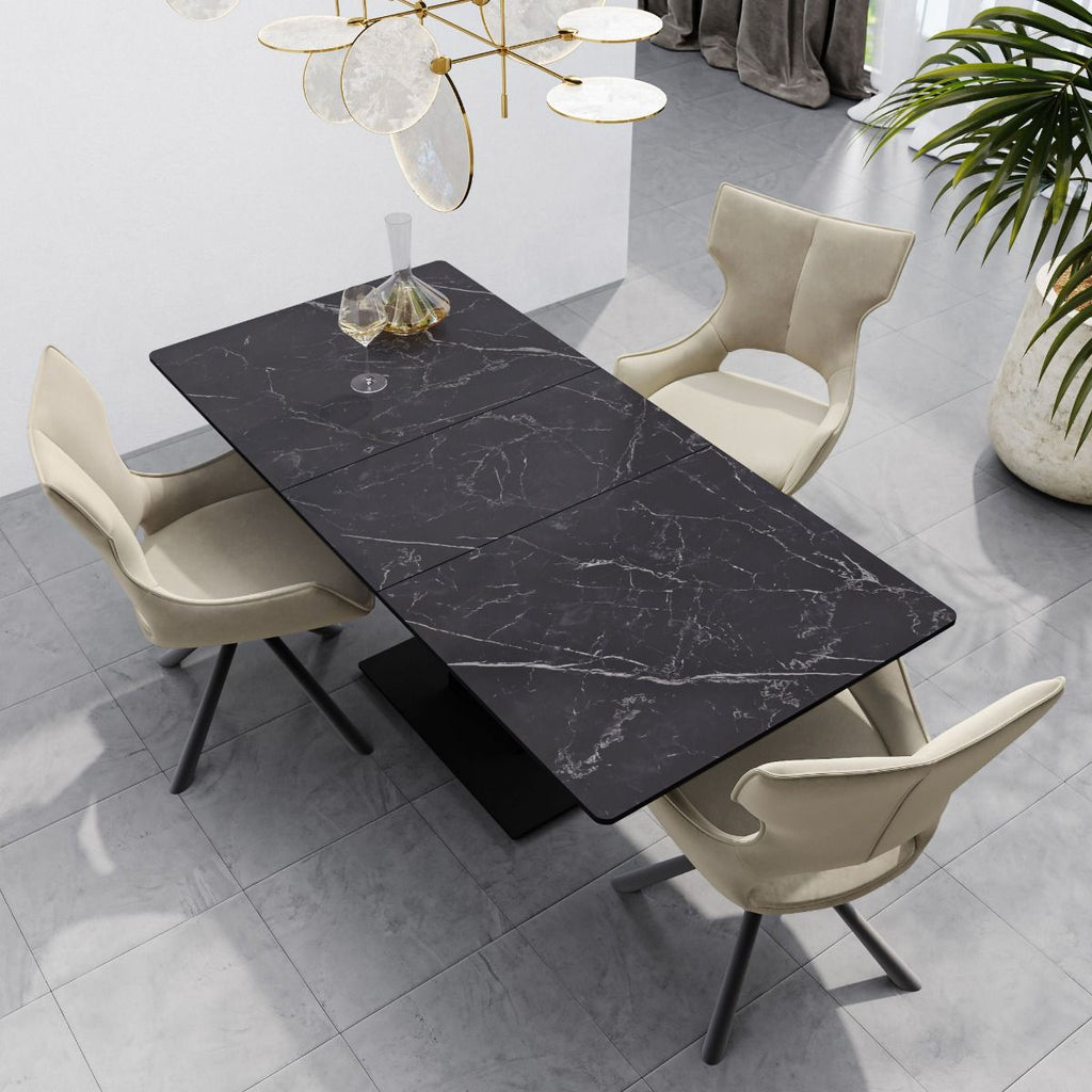 Oakwood Pavico Matte Ceramic Extending Dining Table  - 140-180cm