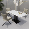 Oakwood Pavico Gloss Ceramic Extending Dining Table Set