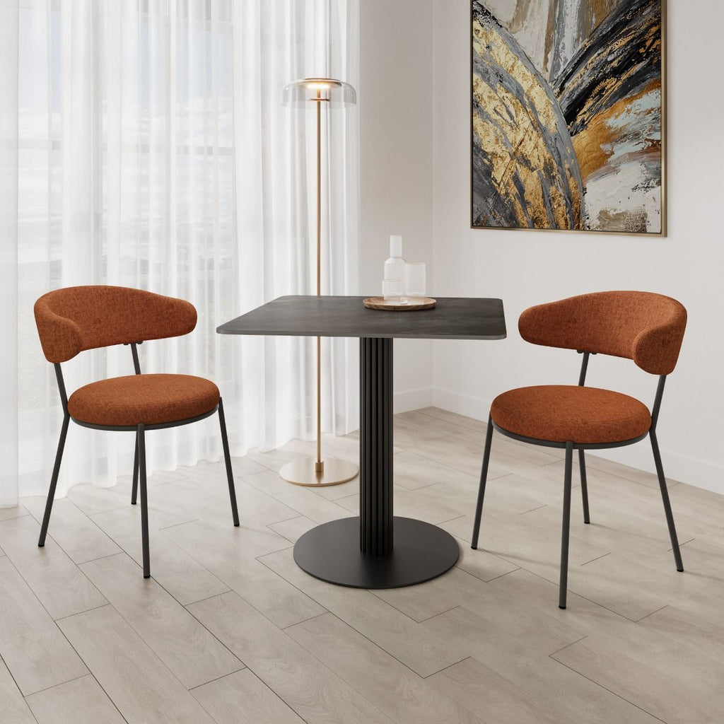 Oakwood Regalia Square Gloss Ceramic Dining Table